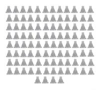 Marchfunny Shower Head Nozzles Replacement Part 100 Pieces Spray Silicone Water Outlet For Bathroom Showerhead Compatible With 4Mm Opening Size Gray