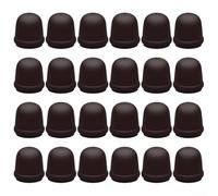 Marchfunny Silicone Chair Leg Guards With Felt Interface Designed For Floor Scratch Resistance And Acoustic Dampening On Solid Floors(Coffee+Felt)