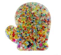 Marchfunny Silicone Picking Toy With Sensory Beads And Rings For Managing Anxiety And Skin Picking, Designed For Portable Use And Extended Tactile Interaction(Christmas gloves)