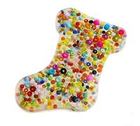 Marchfunny Silicone Picking Toy With Sensory Beads And Rings For Managing Anxiety And Skin Picking, Designed For Portable Use And Extended Tactile Interaction(Christmas socks)