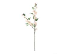 Marchfunny Silk Camellia Floral Stem For Wedding Reception Decor Outdoor Ceremony Home Decoration Styling Accent(Light White Pink)