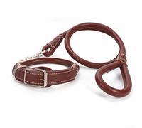 Marchfunny Soft Touch PU Leather Dog Leash 1.2m Long Built For Medium To Large Breeds Including Labs Goldens And German Shepherds(brown1.8m)