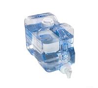 Marchfunny Space Saving Water Storage Container With Tap 3-7.5L Transparent Blue Beverage Dispenser For Fridge Home Kitchen Organization(7.5L)