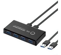 Marchfunny USB 3 0 Sharing Switcher with 4 Inputs and 2 Outputs for Efficient Device Management and Fast Data Transfer on