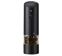 Marchfunny USB Rechargeable Electric Pepper Grinder Designed For Automatic Grinding Of Pepper And For Spices With Portable And Build(black)