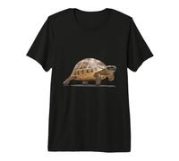 Marching Baby Tortoise Cartoon Vector Isolated Premium T-Shirt