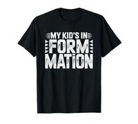 Marching Band Dad Aerial Formation Field Kid Marches Show T-Shirt