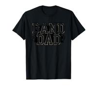 Marching Band Dad Drum Major Silhouette Proud Parent Father T-Shirt