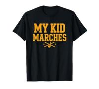 Marching Band Dad Silhouette Kid Marches Proud Parade Parent T-Shirt