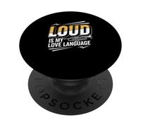 Marching Band Loud Is My Love Language Trumpet PopSockets Adhesive PopGrip