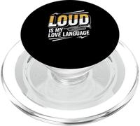Marching Band Loud Is My Love Language Trumpet PopSockets PopGrip for MagSafe