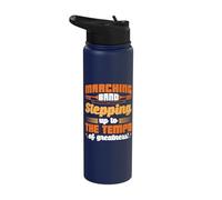 Marching Band Stepping up to The Tempo - Marching Band Stainless Steel Insulated Water Bottle