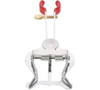 Marching Fork Flute Trumpet Saxophone Marching Clamp Lyra Music Clip Stand Instrument Holder Binder (Silver) Trombone