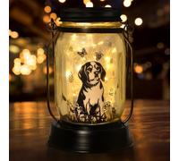 MARCHIORI Solar Lantern Beagle, Beagle Lovers Gifts, Gifts for Mom, Grandma, Women and Everyone, Gardening Gifts Solar Outdoor Garden Lights,Fence Path Decor Lights, Loss Dog Gifts