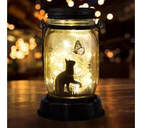 MARCHIORI Solar Lantern Cat, Cat Lovers Gifts, Gifts for Mom, Grandma, Women and Everyone, Gardening Gifts Solar Outdoor Garden Lights,Fence Path Decor Lights, Cats Gift