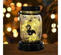 MARCHIORI Solar Lantern Dachshund , Dachshund Lovers Gifts, Gifts for Mom, Grandma, Women and Everyone, Gardening Gifts Solar Outdoor Garden Lights,Fence Path Decor Lights, Dog Gifts