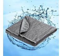 Marchpower Cooling Blanket, Arc-chill 3.0 Cooling Fiber Summer Blankets, Q-Max>0.5 Double-sided Lightweight Cool Blanket for Night Sweats Adult Kids Hot Sleeper, Breathable & Comfort, 150x200cm, Black