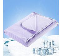 Marchpower Cooling Blanket, Bamboo Blankets 200x220cm King Size, Arc-chill Q-MAX>0.4 Cool Fiber Lightweight Summer Luxury Version Absorb Heat for Night Sweats Breathable and Soft All Season-Purple