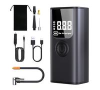 Marchpower Tire Inflator Portable Air Compressor, Cordless Electric Air Pump for Car Tires, 12V DC Auto Pump with Digital Pressure Gauge, Auto Shut Off, Emergency LED Light for Bike, Motorcycle Ball