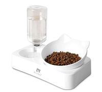 Marchul Cat Gravity Water and Food Bowls, Cat Dog Tilted Water and Food Bowl Set