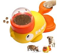 Marchul Interactive Dog Toys, Dog/Cat Treat Dispenser Toy, Interactive Duck-shaped Puzzle Feeder for Dogs, Mental Stimulation Toys for Boredom, with 3 Dispensing Hole Sizes, Durable & Safe