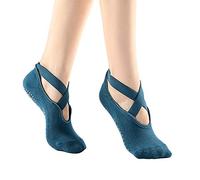 Marchuusu Socks for Small Feet Yoga Pilates Dance Fitness Anti-Slip Non Slip Grip Cotton for Kids Women Girls Size S for UK 1-4 EU 33-37 (green)
