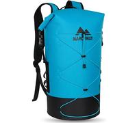 MARCHWAY Floating Roll Top Dry Bag, Flexible Lightweight TPU Waterproof Backpack 20L/30L/40L with Padded Straps for Boating, Kayaking, Swimming, Hiking, Beach (Blue, 20L)