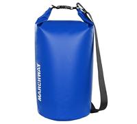 MARCHWAY Floating Waterproof Dry Bag 5L/10L/20L/30L/40L, Roll Top Sack Keeps Gear Dry for Kayaking, Rafting, Boating, Swimming, Camping, Hiking, Beach, Fishing (Dark Blue, 10L)