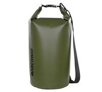 MARCHWAY Floating Waterproof Dry Bag Backpack 5L/10L/20L/30L/40L, Roll Top Sack Keeps Gear Dry for Kayaking, Rafting, Boating, Swimming, Camping, Hiking, Beach, Fishing (Army Green, 40L)
