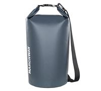 MARCHWAY Floating Waterproof Dry Bag Backpack 5L/10L/20L/30L/40L, Roll Top Sack Keeps Gear Dry for Kayaking, Rafting, Boating, Swimming, Camping, Hiking, Beach, Fishing (Grey, 10L)