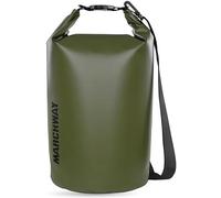 MARCHWAY Floating Waterproof Dry Bag Backpack 5L/10L/20L/30L/40L, Roll Top Sack Keeps Gear Dry for Kayaking, Rafting, Boating, Swimming, Camping, Hiking, Beach, Fishing (Army Green, 20L)
