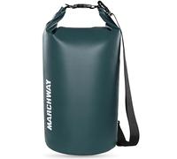 MARCHWAY Floating Waterproof Dry Bag Backpack 5L/10L/20L/30L/40L, Roll Top Sack Keeps Gear Dry for Kayaking, Rafting, Boating, Swimming, Camping, Hiking, Beach, Fishing (Blackish Green, 20L)