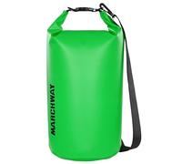 MARCHWAY Floating Waterproof Dry Bag Backpack 5L/10L/20L/30L/40L, Roll Top Sack Keeps Gear Dry for Kayaking, Rafting, Boating, Swimming, Camping, Hiking, Beach, Fishing (Green, 20L)