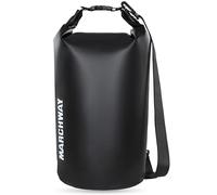 MARCHWAY Floating Waterproof Dry Bag Backpack 5L/10L/20L/30L/40L, Roll Top Sack Keeps Gear Dry for Kayaking, Rafting, Boating, Swimming, Camping, Hiking, Beach, Fishing (Black, 30L)