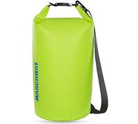 MARCHWAY Floating Waterproof Dry Bag Backpack 5L/10L/20L/30L/40L, Roll Top Sack Keeps Gear Dry for Kayaking, Rafting, Boating, Swimming, Camping, Hiking, Beach, Fishing (Bright Yellow, 10L)