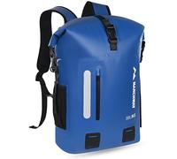 MARCHWAY Roll Top Waterproof Backpack, Floating Dry Bag 20L/30L/45L with Ergonomic Rectangular Base, Cushioned Back, Hip Strap, Gear Loops, MOLLE for Hiking Camping Kayaking Travel (Blue, 30L)