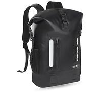 MARCHWAY Roll Top Waterproof Backpack, Floating Dry Bag 20L/30L/45L with Ergonomic Rectangular Base, Cushioned Back, Hip Strap, Gear Loops, MOLLE for Hiking Camping Kayaking Travel (Black, 20L)