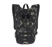 MARCHWAY Tactical Molle Hydration Pack with 2.5L TPU Water Bladder, Military Backpack for Hiking, Cycling, Backpacking, Running (Black Camo)