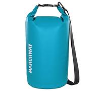 MARCHWAY Waterproof Backpack Floating with Roll Top Keep Gear Dry 5L/10L/20L/30L/40L for Kayaking Rafting Swimming Camping Hiking Beach Fishing (Teal, 40L)