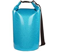 MARCHWAY Waterproof Backpack Floating with Roll Top Keep Gear Dry 5L/10L/20L/30L/40L for Kayaking Rafting Swimming Camping Hiking Beach Fishing (Bright Blue, 20L)