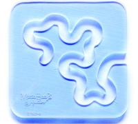 Marcia Baraldi Meander Ruler Template - Quilting Template Design for Freemotion Patchwork, Embroidery, Stitching Projects - (0.12” Thick- Size: 5.7 X 5.7 inches)