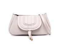 Marcie Leather Clutch, female, Chloé, Shoulder Bags, Gray, ONE SIZE, Bags ONE SIZE