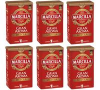 Marcilla Ground Coffee "Gran Aroma Mezcla" 250g (Pack of 6)
