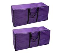 Marclix 2X Purple Foldable Portable Horse & Livestock Hay Bale Storage Bag, Extra Tote, Zipper Closure, 60" L x 48" H, Bedding