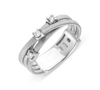 Marco Bicego Goa 18ct White Gold 0.09ct Diamond Ring - J