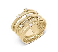 Marco Bicego Goa 18ct Yellow Gold 0.21ct Diamond Ring - S