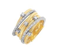 Marco Bicego Goa 18ct Yellow Gold 0.41ct Diamond Seven Strand Ring - O MBI-437/O