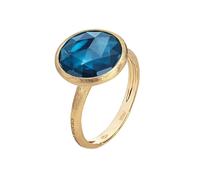 Marco Bicego Jaipur 18ct Yellow Gold Blue Topaz Ring - J MBI-207/J