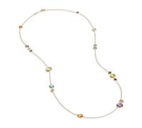 Marco Bicego Jaipur 18ct Yellow Gold Multicolour Gemstone Necklace - Option1 Value Yellow Gold MBI-532