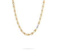 Marco Bicego Lucia 18ct Yellow Gold 0.78ct Diamond Medium Link Necklace - Option1 Value Yellow Gold MBI-324